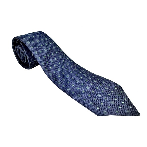 Bijan Men’s Silk Tie | Made in Italy | Textured Woven Pattern Luxury Necktie - Picture 4 of 10